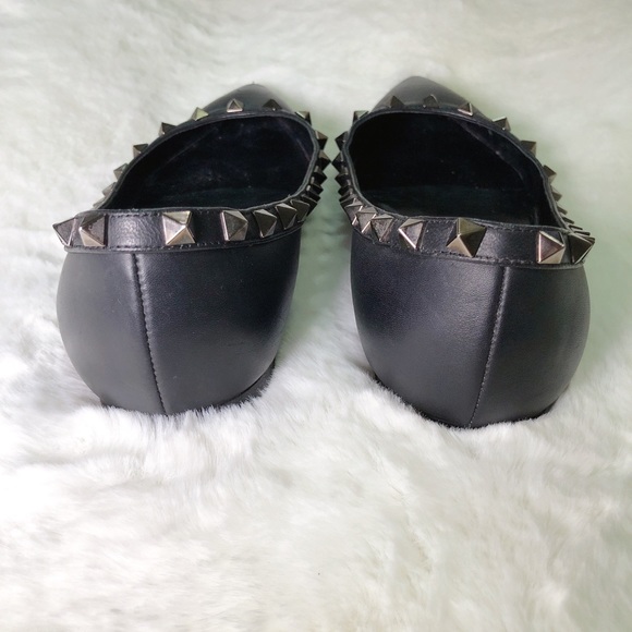 ❤️SOLD❤️Valentino rockstud balle flats so black 38 - Picture 4 of 8